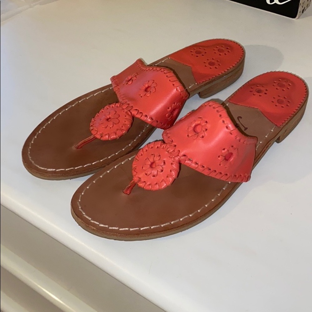 Coral Jack Roger Flip Flop Sandals